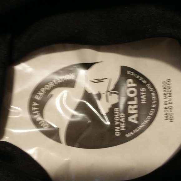 Arlop black and gold Southwestern style hat-NWOT - Picture 5 of 11